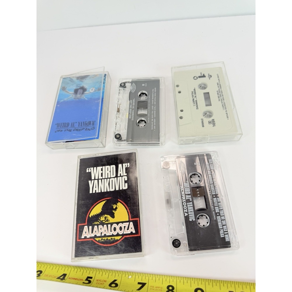 Weird All Yankovic Cassette Tape Lot 3 Alapalooza Polka Party Off The Deep End